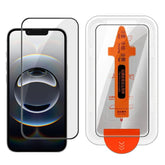 Easy Install Box Dust-Free Screen-Printed HD Tempered Glass Film, For iPhone 17e / 16e