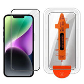 Easy Install Box Dust-Free Screen-Printed HD Tempered Glass Film, For iPhone 14, For iPhone 14 Pro, For iPhone 14 Pro Max, For iPhone 13 Pro Max, For iPhone 13 Pro, For iPhone 13, For iPhone 12, For iPhone 12 Pro Max, For iPhone 12 Pro