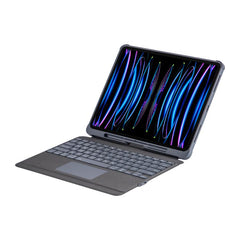 Split Bluetooth Backlit Keyboard Magnetic Four Corner Airbag Protective Case, For iPad Air 13 2025 / 2024 / Pro 12.9