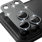 ENKAY Hat-Prince Blink Diamond Camera Lens Aluminium Alloy Tempered Glass Film, For iPhone 17 Pro Max