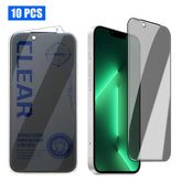 10pcs 3D Curved Zero Edge Borderless Privacy Tempered Glass Film, For iPhone 13 Pro Max, For iPhone 13 Pro, For iPhone 13