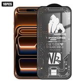 10pcs 3D Large Arc Edge Electroplated Explosion-Proof Scratch-Resistant Full-Screen HD Tempered Glass Film, For iPhone 18 Pro / 17 Pro, For iPhone 18 Pro Max / 17 Pro Max, For iPhone 17, For iPhone Air, For iPhone 16 Pro Max, For iPhone 16 Pro