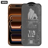 10pcs 3D Large Arc Edge Electroplated Explosion-Proof Scratch-Resistant Full-Screen Frosted Privacy Tempered Glass Film, For iPhone 17 Pro Max, For iPhone 17 Pro, For iPhone 17, For iPhone Air, For iPhone 16 Pro Max, For iPhone 16 Pro, For iPhone 16
