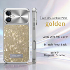 Flowing Water Ripple Magnetic Shockproof Phone Case, For iPhone 17, For iPhone 16 Pro Max