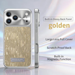Flowing Water Ripple Magnetic Shockproof Phone Case, For iPhone 17 Pro Max, For iPhone 17 Pro