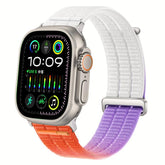 Double-Link Cloud-Feel Breathable Nylon Loop Metal Head Watch Band, For Apple Watch 46mm / 49mm / 45mm / 44mm