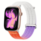 Double-Link Cloud-Feel Breathable Nylon Loop Metal Head Watch Band, For Apple Watch 42mm / 41mm / 40mm / 38mm