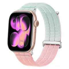 Double-Link Cloud-Feel Breathable Nylon Loop Metal Head Watch Band, For Apple Watch 42mm / 41mm / 40mm / 38mm