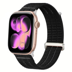 Double-Link Cloud-Feel Breathable Nylon Loop Metal Head Watch Band, For Apple Watch 42mm / 41mm / 40mm / 38mm