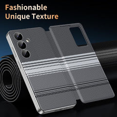Rainbow Plaid Pattern Smart View Vegan Leather Phone Case, For Samsung Galaxy S24 5G, For Samsung Galaxy S23 FE 5G, For Samsung Galaxy S23 Ultra 5G, For Samsung Galaxy S22 Ultra 5G