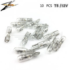 10 pcs T5 Car Instrument Meter Light Meter Replacement Lamp Amber 1.2W 12 V Lamps, T5