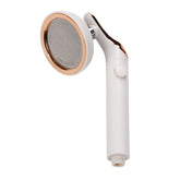 Universal Pressurized One-touch Water Stop Hand Shower Head, White Color Gold, Silver Color Gold
