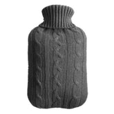 Hot Water Bottle Solid Color Knitting Cover (Without Hot Water Bottle) Water-filled Hot Water Soft Knitting Bottle Velvet Bag