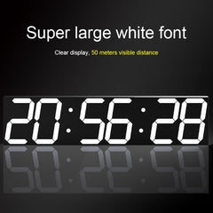 Multifunctional LED Wall Clock Creative Digital Clock, Hollow Remote Control, Sealed Box Remote Control