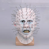 Halloween hat Hellraiser Scary Pinhead Masks Grimace Monster Adult Cosplay, Scary Pinhead Mask