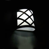 Solar Powered LED Wall Light Outdoor Waterproof Energy Saving Street Garden Lamp, White Light, Warm White