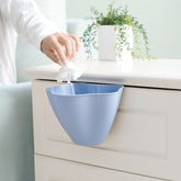 Kitchen Cupboard Back Garbage Bin Cabinet Door Garbage Trash Storage Hanging Trash Rack, Grey, Blue, Pink