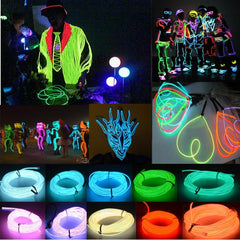 Flexible LED Light EL Wire String Strip Rope Glow Decor Neon Lamp USB Controlle 3M Energy saving Mask glasses glow line F277, TBD0156472001A, TBD0156472001B, TBD0156472001C, TBD0156472001D, TBD0156472001E, TBD0156472001F, TBD0156472001G, TBD0156472001...