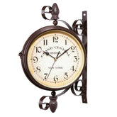 Classic Creative Cafe Decoration Bar Double-sided Wall Clock, Double-sided Wall Clock