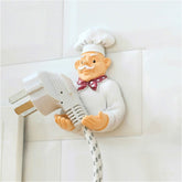 Cute Wall Self Adhesive Plug Resin Hook Kitchen Rack, Foot Drag, Hand Drag