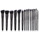 Zoreya Brand Soft Synthetic Bristles Makeup Brush Set Eye Make Up Tools Cruelty Free Black Blending Crease Foundation Brushes