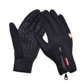 Outdoor Sports Hiking Winter Leather Soft Warm Bike Gloves For Men Women, L, M, S, XL