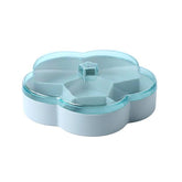 Flower-shaped Transparent Wedding Candy Snack Dried Fruit Storage Box, Single Layer, Double Layer