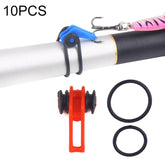 10 PCS/Bag Plastic Fishing Hook Keeper for Fishing Rod Pole Fishing Lures Bait Safety Holder Fishing Tackle, Red, Purple, Black, Blue, Yellow, Pink, Orange, Green