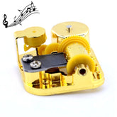 Eight-tone Gold-plated Bar Repair Parts DIY Sky City Paperback Music Box, Castle in the Sky, Canon, Memory, Meet, Fairy Tale, Swan Lake, Edelweiss, Ode to Joy, Robot Cat, Love Story, Reappeared Yesterday, Wonderful Grace, My Heart Will Always Be