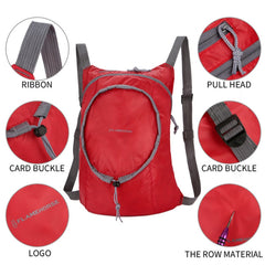 Nylon Waterproof Collapsible Backpack Women Men Travel Portable Comfort Lightweight Storage Folding Bag