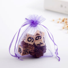 100 PCS Gift Bags Jewelry Organza Bag Wedding Birthday Party Drawable Pouches, 13X18cm