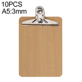 10 PCS Portable A4 / A5 Wooden Writing Clip Board File Hardboard with Batterfly Clip, A4 3mm thick, A5 3mm thick, A4 4mm thick, A5 4mm thick
