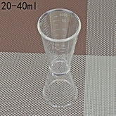 2 PCS PC Small Measuring Cup Device Double-headed Graduated Milk Tea Scale Cup Oz Measuring Tool, Large, Small