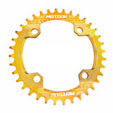 MOTSUV Round Narrow Wide Chainring MTB Bicycle 104BCD Tooth Plate Parts, Disk 38T, Elliptic plate 32T, Elliptic plate 34T