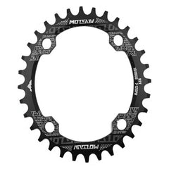 MOTSUV Round Narrow Wide Chainring MTB Bicycle 104BCD Tooth Plate Parts, Elliptic plate 36T, Elliptic plate 38T