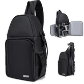 CADeN D15 Messenger Single Shoulder Multifunction Open Cover Photography Backpack Outdoor Leisure SLR Camera Backpack, D15