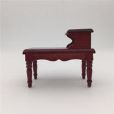 1:12 Dollhouse Toy Wooden Mini Vintage Mahogany Color Tea Table, Tea Table