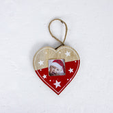2 PCS Christmas Photo Frame Christmas Creative Photo Frame Pendant Christmas Tree Decoration Pendant, Pentagram, Christmas Tree, Love