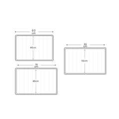 Marine Series Pattern Bathroom Toilet Non-slip Mat Flannel Absorbent Foot Pad, 40x60cm, 46x76cm, 50x80cm