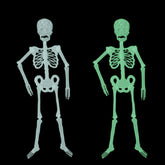 Luminous Skeleton Halloween Activity Props Bar Haunted House Decoration Supplies Fluorescent Skeleton, Small(35cm), Medium(90cm), Large(150cm)