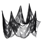 Halloween Horror Decorations Gauze Haunted House Scene Arrangement Props, Tablecloth, Blood Hand Printed Gauze, Black Hole Cloth, Thick Yarn Curtain, Thin Yarn Curtain