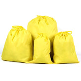 4 in 1 Portable Nylon Waterproof Travel Storage Bag Drawstring Beam Pocket Clothing Storage Bag, 34cmx39cm, 46cmx57cm