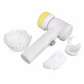 5 in 1 Multifunctional Electric Household Magic Brush ABS Nylon Kitchen Bathtub Cleaning Window Brush Cleaner, 5 in 1 Brush