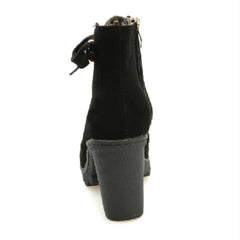Fashion Square High Heels Solid Color Sneakers Women Snow Boots, 35, 36, 37, 38