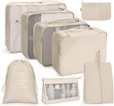 Travel Storage Bag Set Folding Storage Bag, 8 In 1 Cosmetic Bag, 8 In 1 Toiletry Bag