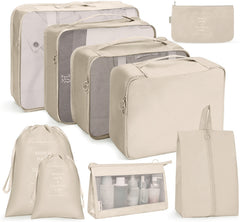 Travel Storage Bag Set Folding Storage Bag, 9 In 1 Cosmetic Bag, 9 In 1 Toiletry Bag