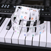 Children Beginner Piano Keyboard Color Stickers Musical Instrument Accessories, Imitation Piano Keys 61 Keys, Piano Keys 61 keys