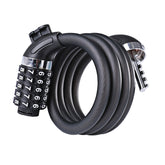 WHEEL UP Bicycle Lock Anti-theft Mountain Bike Password Lock Steel Cable Lock Bicycle Riding Accessories Universal, Password type, Key type