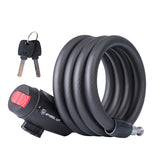 WHEEL UP Bicycle Lock Anti-theft Mountain Bike Password Lock Steel Cable Lock Bicycle Riding Accessories Universal, Key type
