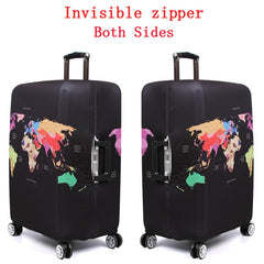 Travel Luggage Cover Suitcase Dustproof Scratch-proof Protection Elastic Sleeve, S Size 19 to 21 inch, M Size 22 to 24 inch, L Size 26 to 28 inch, XL Size 29 to 32 inch
